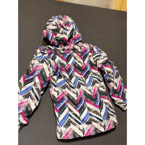 Ride Malibu Girls Youth Medium Snowboard Jacket Chevron Print - New With Tags - Picture 7 of 9